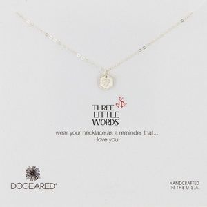 Dogeared 16" Silver Heart Necklace